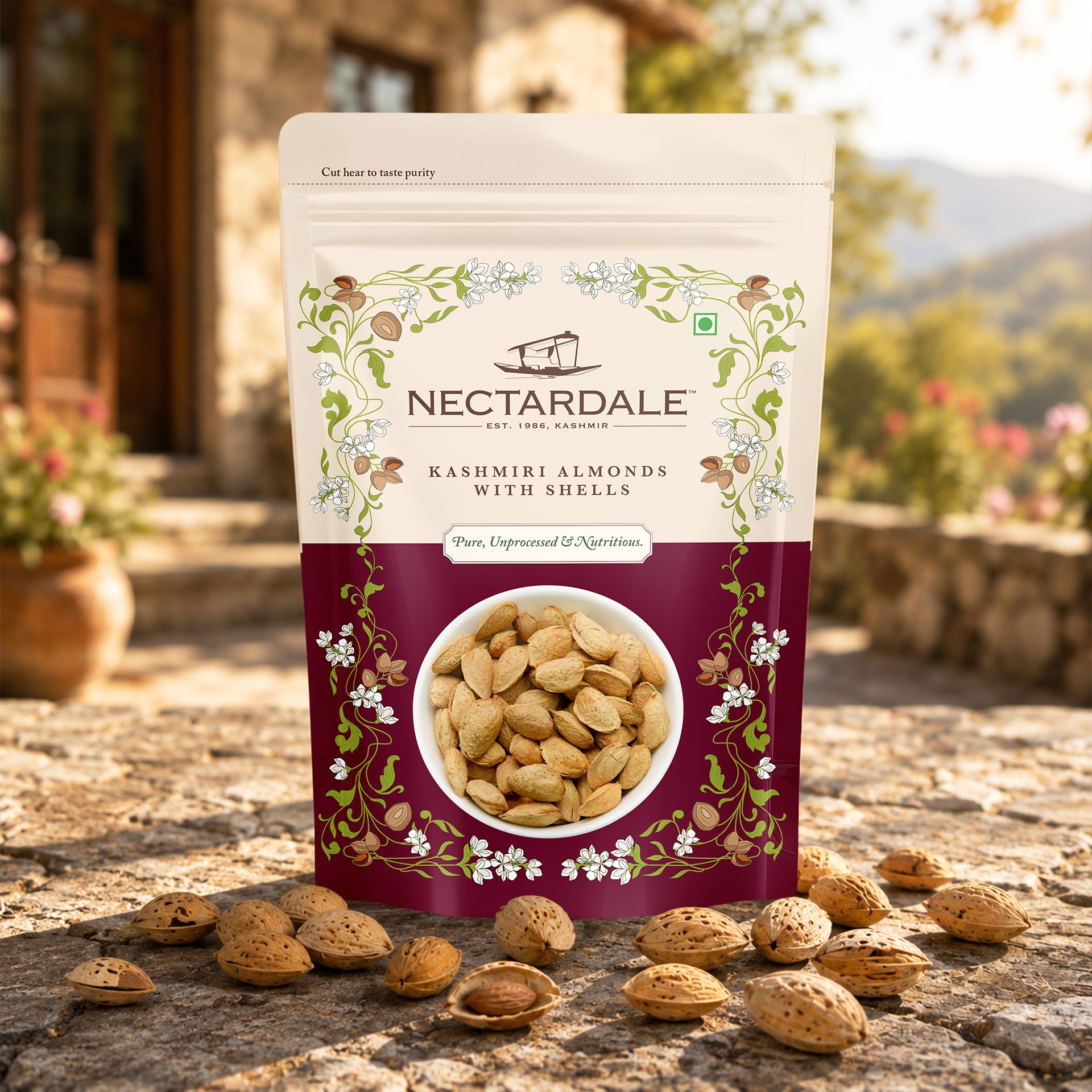Kashmiri  Almonds With Shell | 400gm
